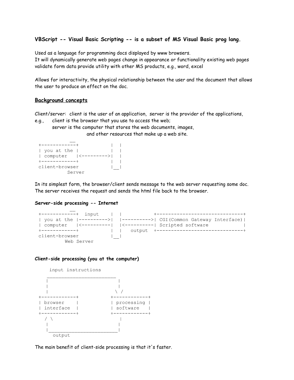 Vbscript Visual Basic Scripting Is a Subset of MS Visual Basic Prog Lang