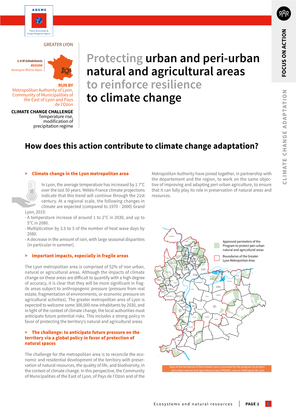 Protecting Urban and Peri-Urban Natural and Agricultural Areas To