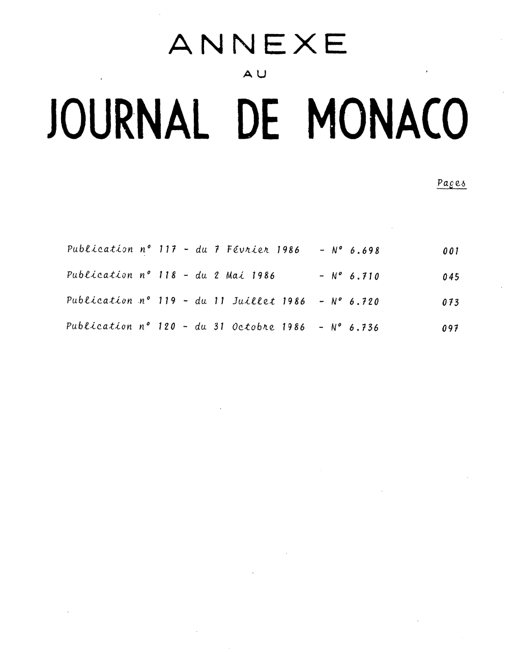 MONTE-CARLO STORY Juin 1985 Sous Le No 747.930