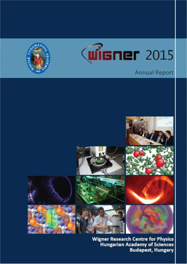 Wigner RCP 2015 Annual Report