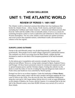Unit 1: the Atlantic World