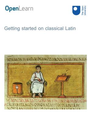 Getting Started on Classical Latin