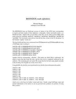 BOONDOX Math Alphabets