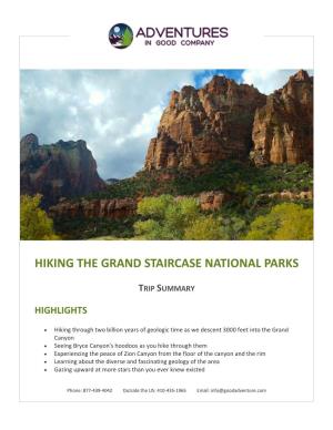 Hiking the Grand Staircase National Parks
