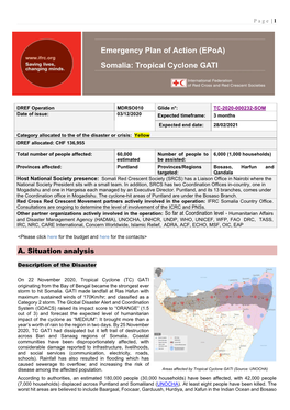 Somalia: Tropical Cyclone GATI