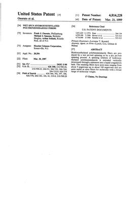 United States Patent (19) 11 Patent Number: 4,814,228 Onorato Et Al