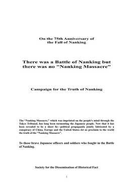 Nanking Massacre”
