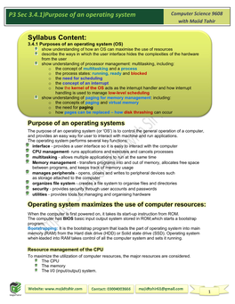 P3 Sec 3.4.1)Purpose of an Operating System with Majid Tahir