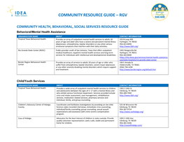 RGV Community Resource Guide