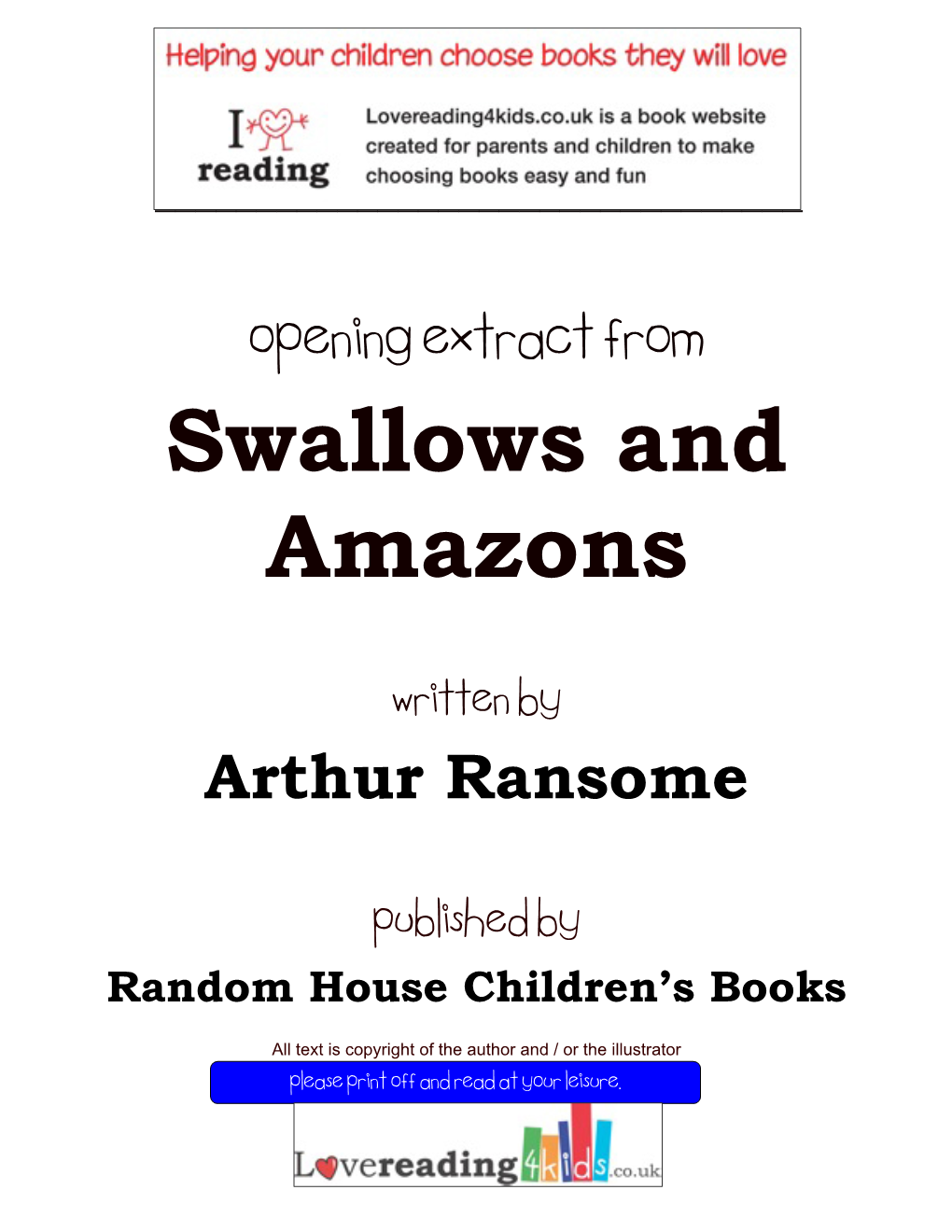 Swallows and Amazons