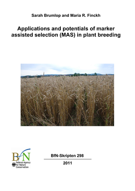 Applications and Potentials of Marker Assisted Selection (MAS) in Plant Breeding