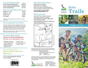 Trails May Be Closed Depending on Trail and Weather Conditions/Special Events