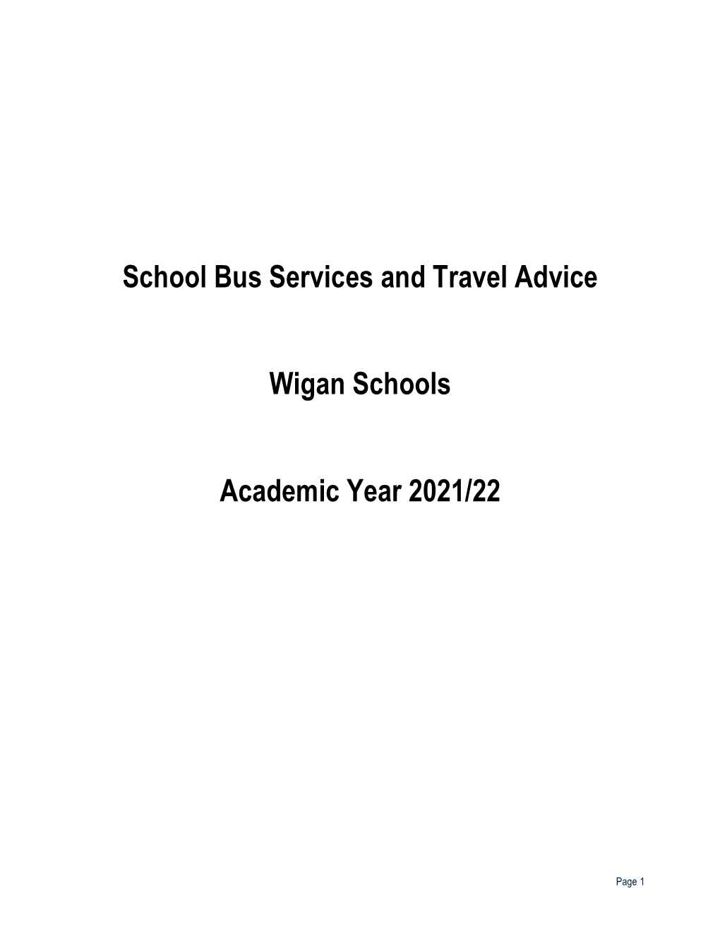 School Bus Services and Travel Advice Wigan Schools