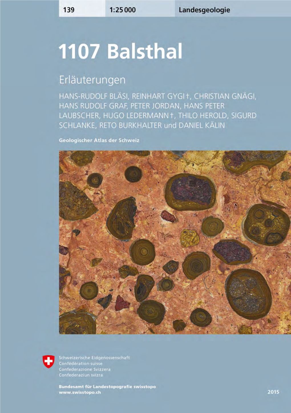 Geologischer Atlas Der Schweiz – Erläuterungen 1107 Balsthal