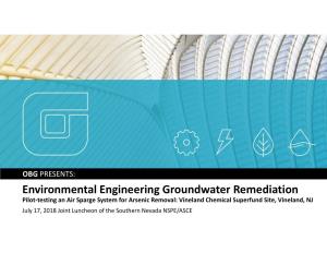 Environmental Engineering Groundwater Remediation
