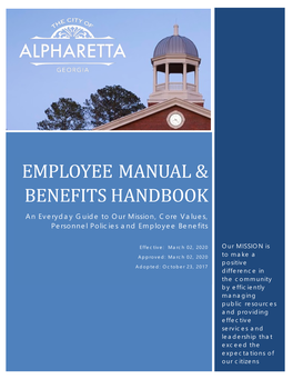 Employee Manual & Benefits Handbook
