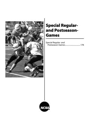 NCAA Division II-III Football Records (Special Games)