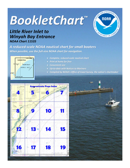 Bookletchart™ Little River Inlet to Winyah Bay Entrance NOAA Chart 11535