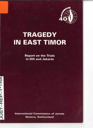 Tragedy in East Timor