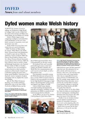 Dyfed Women Make Welsh History