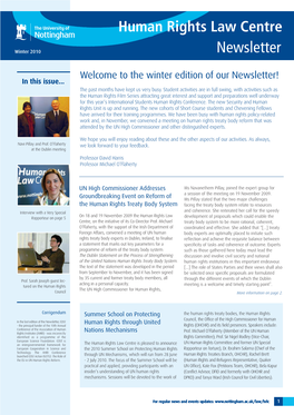Newsletter 28 June – 2 July 2010, Nottingham Presentation of the Dublin Statement on the Prof