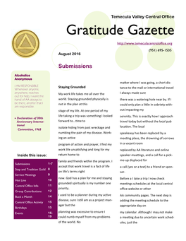 Gratitude Gazette