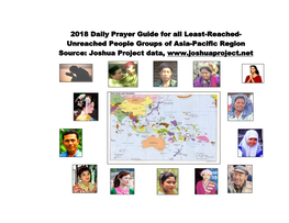 2018 Daily Prayer Guide for All Least-Reached- Unreached People