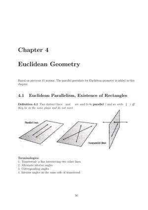 Chapter 4 Euclidean Geometry