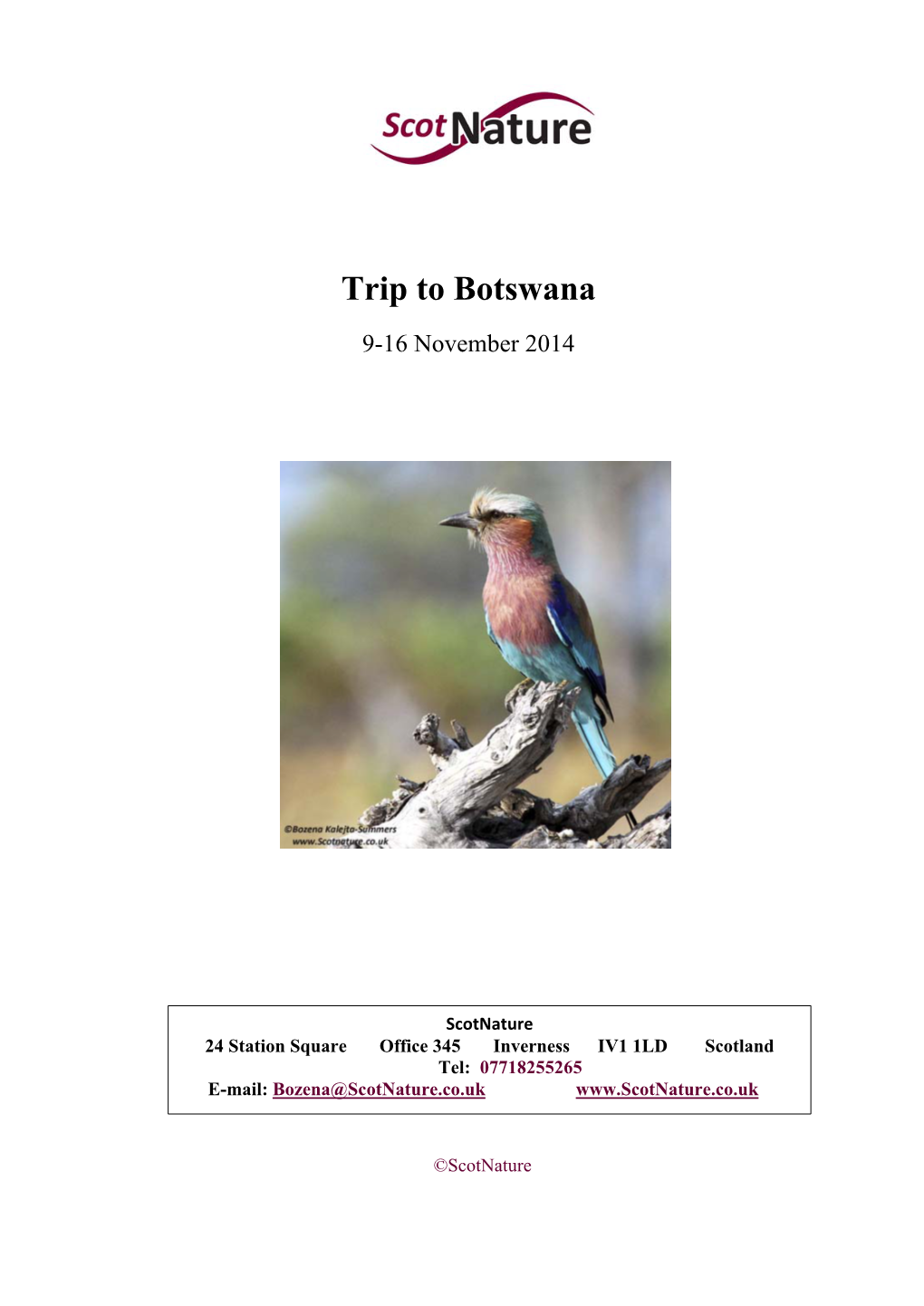 Trip to Botswana