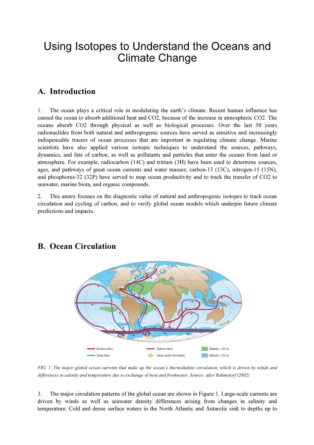 Using Isotopes to Understand the Oceans and Climate Change