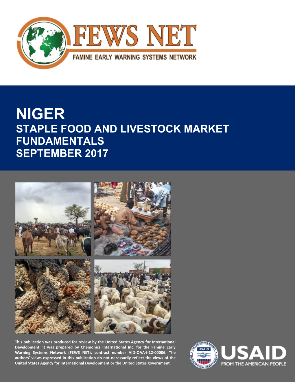 Niger Staple Food and Livestock Market Fundamentals September 2017