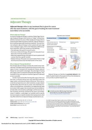 Adjuvant Therapy