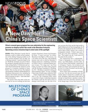 A New Dawn for China's Space Scientists