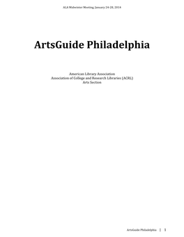 Artsguide Philadelphia