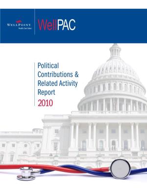 Political Contributions & Related Activity Report