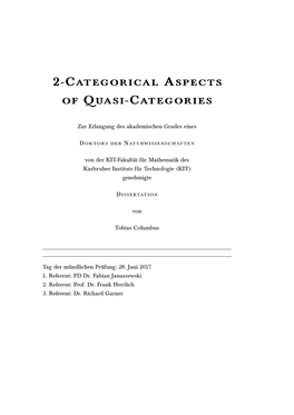 2-Categorical Aspects of Quasi-Categories