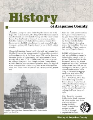 History of Arapahoe County
