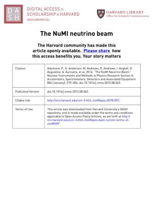The Numi Neutrino Beam