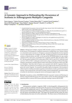 A Genomic Approach to Delineating the Occurrence of Scoliosis in Arthrogryposis Multiplex Congenita