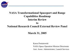 NASA Range Capabilities Roadmap