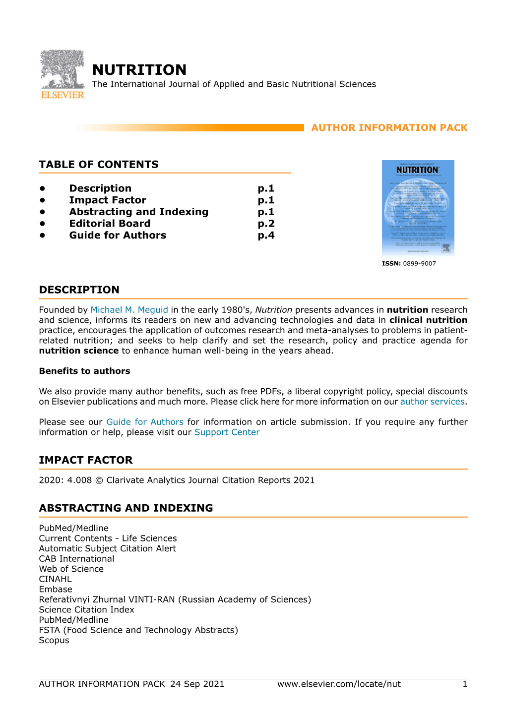 NUTRITION the International Journal of Applied and Basic Nutritional Sciences