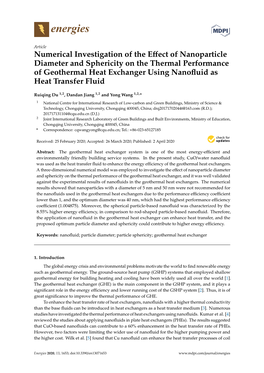 Numerical Investigation of the Effect of Nanoparticle Diameter And