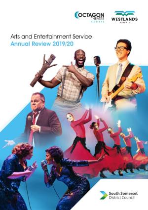 Arts and Entertainment Service Annual Review 2019/20 Welcome…