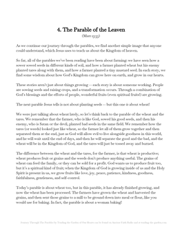 4. the Parable of the Leaven (Matt 13:33)