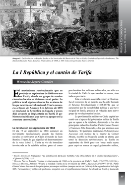 La I República Y El Cantón De Tarifa