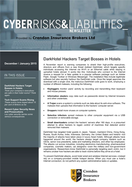Darkhotel Hackers Target Bosses in Hotels