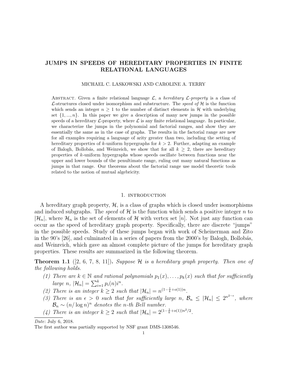 Jumps in Speeds of Hereditary Properties in Finite Relational Languages