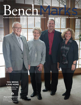 Benchmarks Is a Publication of Marshfield Clinic Health System