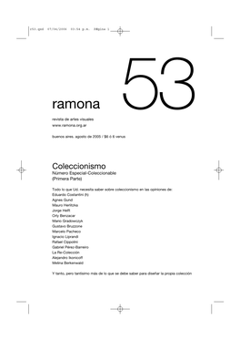 Ramona Revista De Artes Visuales 53