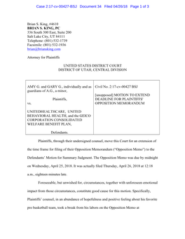 Case 2:17-Cv-00427-BSJ Document 34 Filed 04/26/18 Page 1 of 3